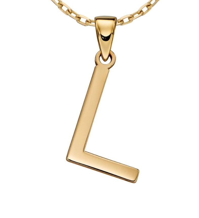 London Manori outlets GOLD INITIAL L NECKLACE