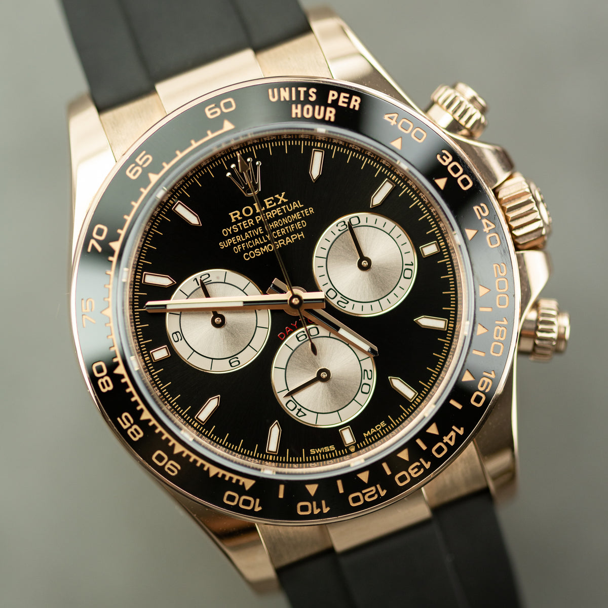 2024 Rolex COSMOGRAPH DAYTONA 18K Everose Gold, Oysterflex 126515LN at RR Jewellers Yarm UK