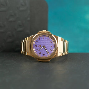 Nuun Official Origen Steel MS Arabic Dial - Purple Haze 38mm available at RR Jewellers Yarm UK