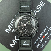 Omega X Swatch Mission to the Moonphase - New moon "Snoopy" SO33B700 at RR Jewellers Yarm UK