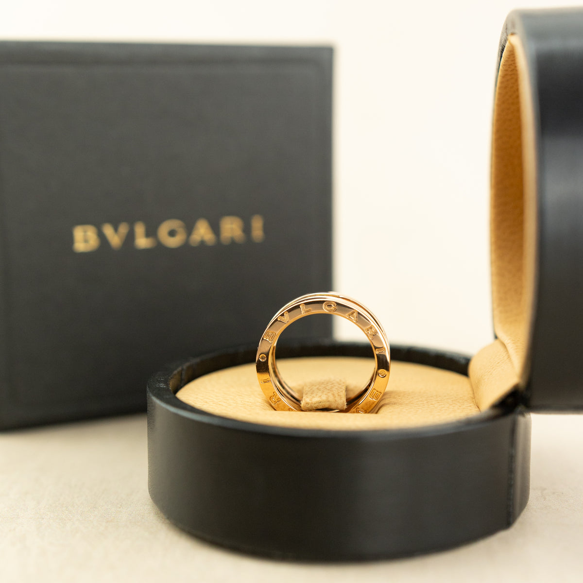 Pre Loved B.Zero BVLGARI Ring 18 Karat Rose Gold at RR Jewellers Yarm