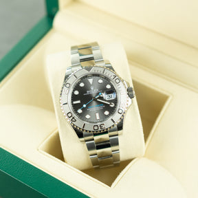 2023 Rolex YACHT-MASTER Oystersteel & Platinum, Slate Dial, 40mm 126622 at RR Jewellers Yarm