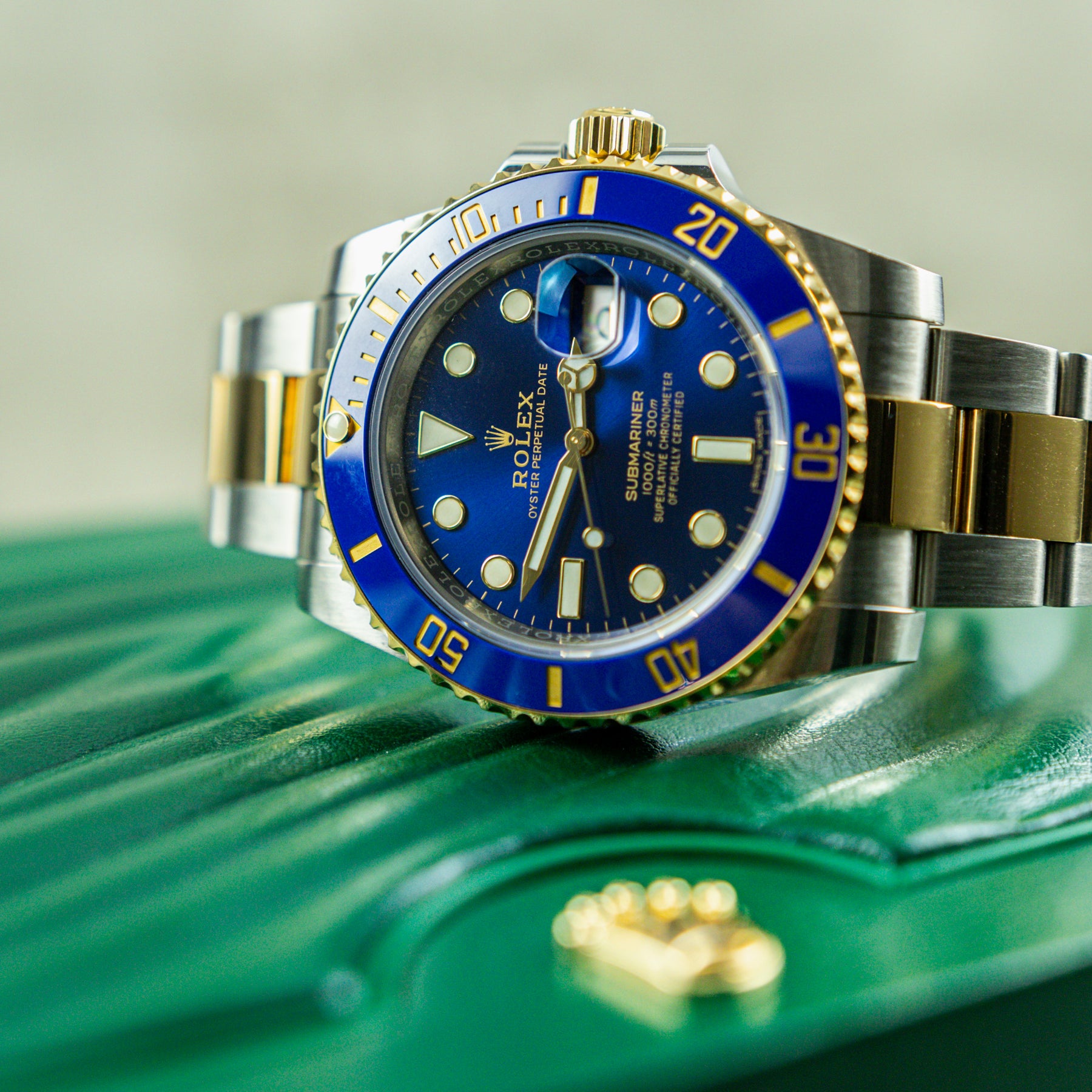 Rolex submariner discount blue bi metal