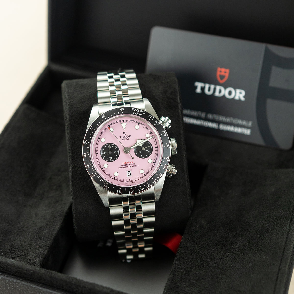 2024 TUDOR Black Bay Chrono, 41mm steel, Pink Dial at RR Jewellers Yarm