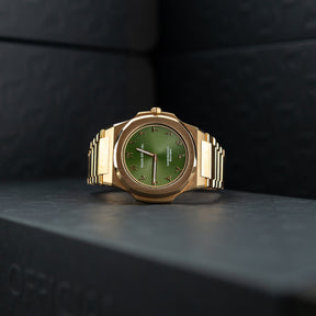 Nuun Official Origen Rose Gold MS - Green 38mm at RR Jewellers Yarm UK