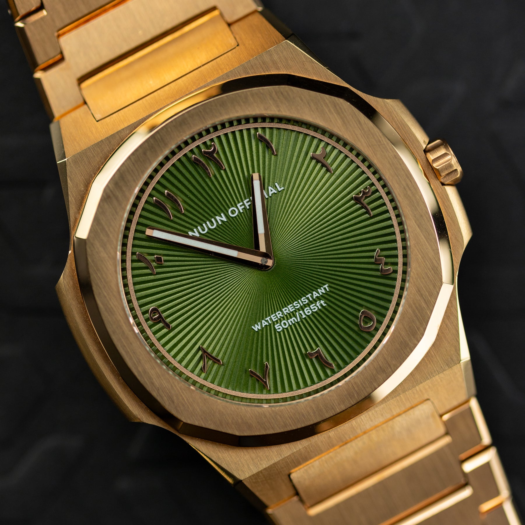 Nuun Official Origen Rose Gold MS - Green 38mm at RR Jewellers Yarm UK