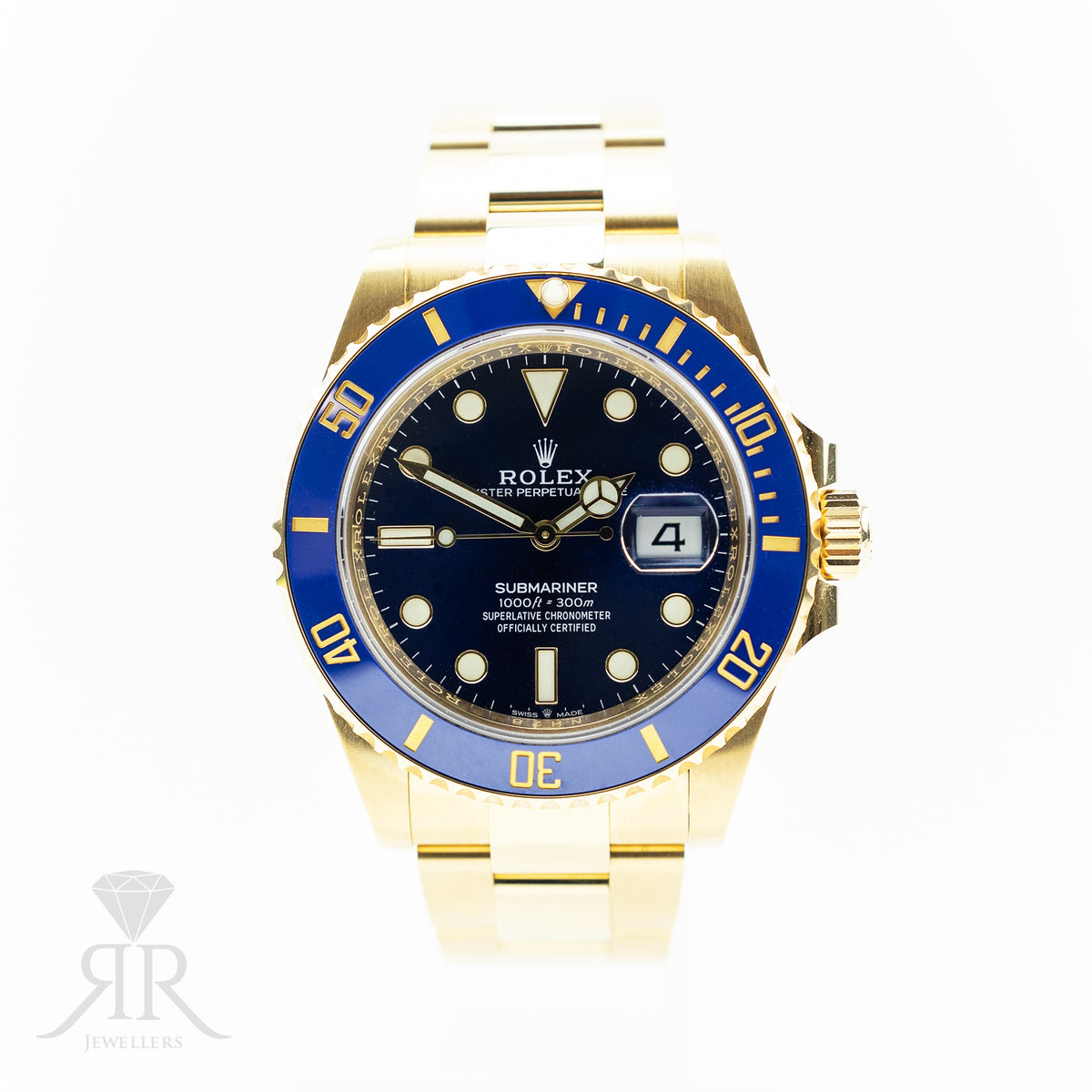 Rolex - Submariner Date - 41 mm - Yellow Gold - Royal Blue Dial